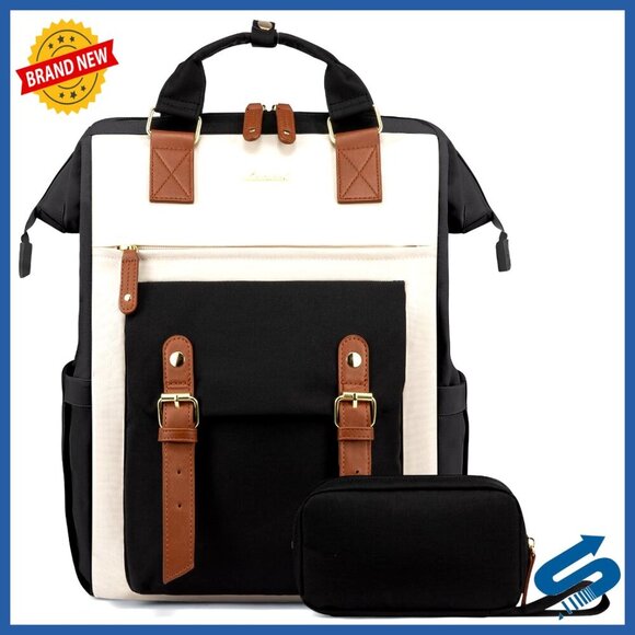Handbags - Laptop Backpack Purse Work Travel Nursing School Bookbag Chic Minimal